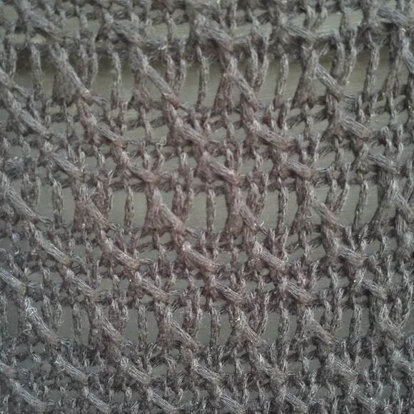 Kiehls Black Crocheted Open Front Sweater Size S?M - Picture 3 of 8